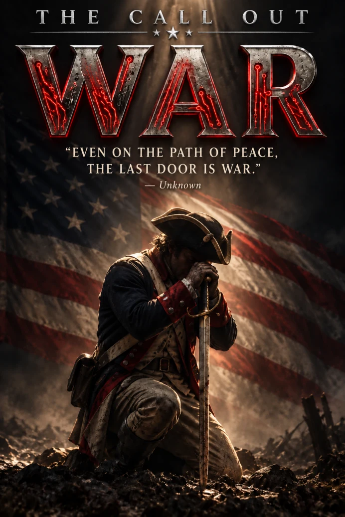 Original cover of THE CALL OUT: WAR. Decorative cover image; the text title page follows.